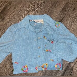 Vintage‎ St.Cloud Embroidered Hippie 70’s Button up Shirt/Jacket